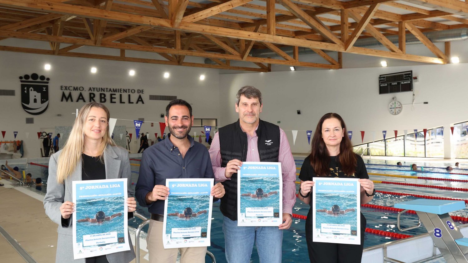 Marbella acoge por primera vez una jornada de la Liga Provincial de Natación con más de 400 nadadores de toda la provincia