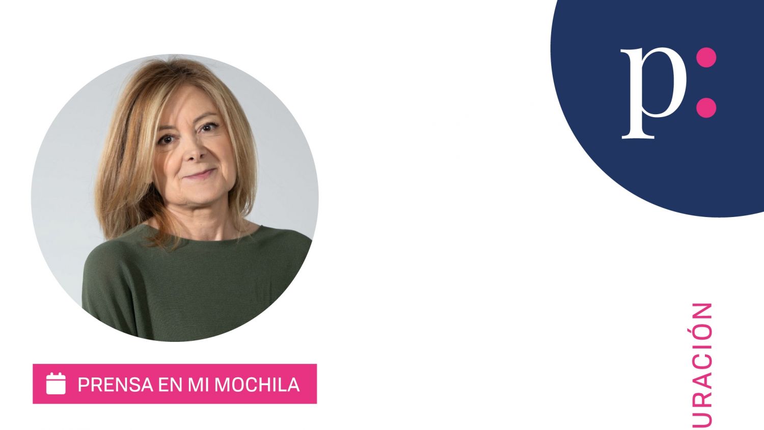 La periodista Pepa Fernández inaugura el 15 de abril la VIII edición de 'Prensa en mi Mochila'