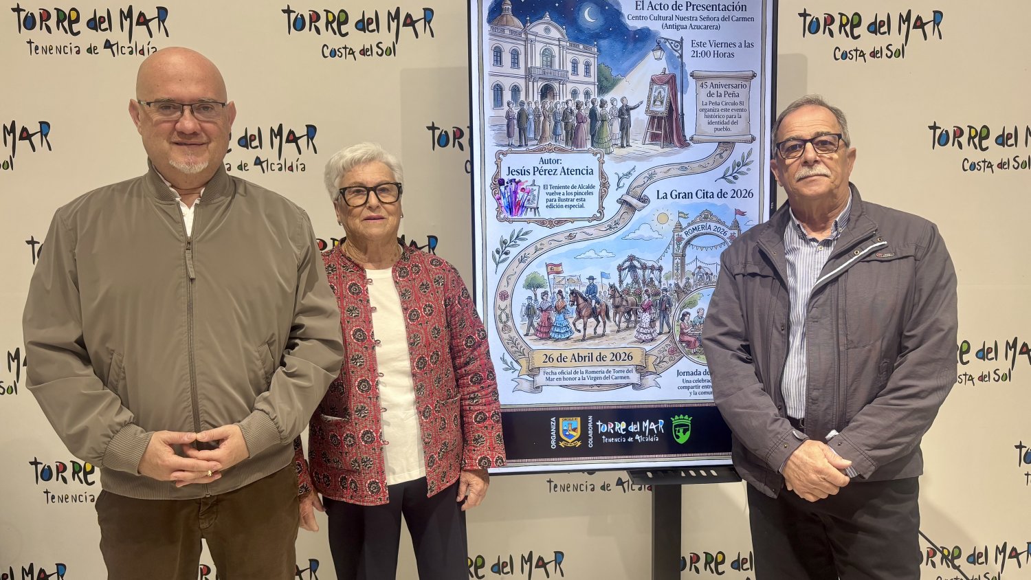 Torre del Mar presenta el acto inaugural de la Romería 2026 en honor a la Virgen del Carmen