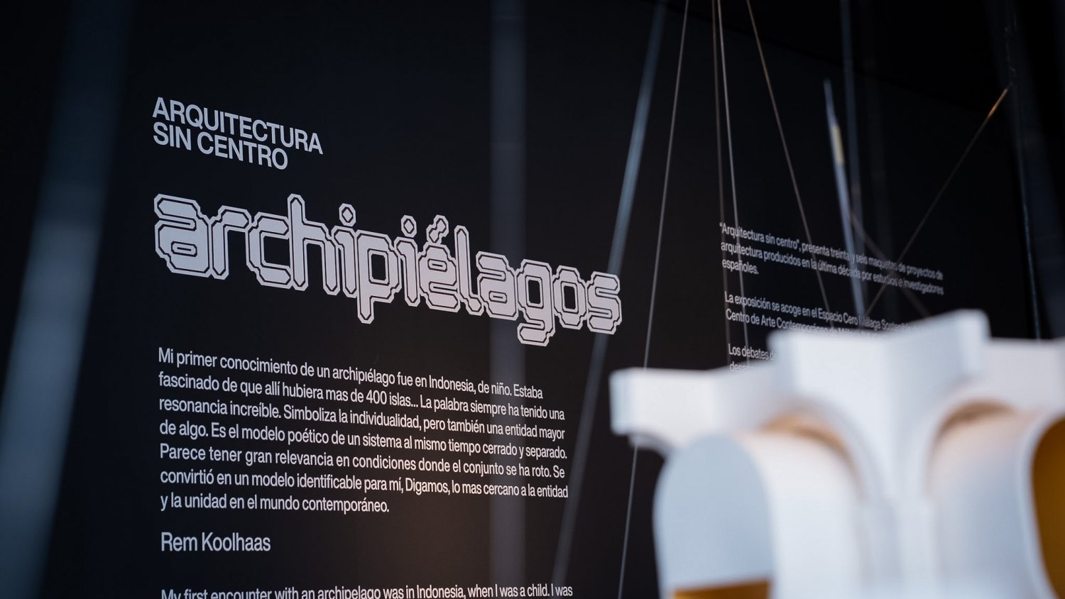  La Coracha inaugura la exposición ‘Arquitectura sin centro. Archipiélagos’ con una muestra de arquitectura contemporánea española