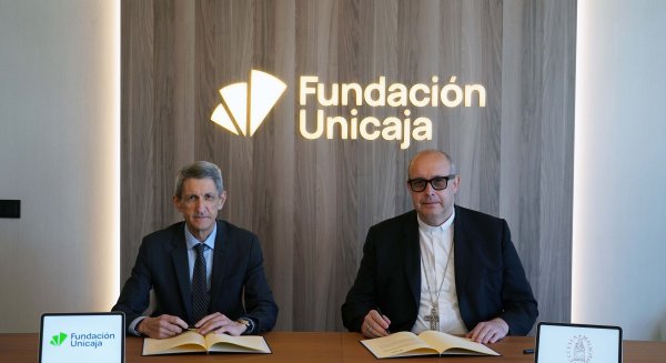 Fundación Unicaja y el Obispado de Málaga renuevan su alianza para reforzar la restauración de bienes en la provincia