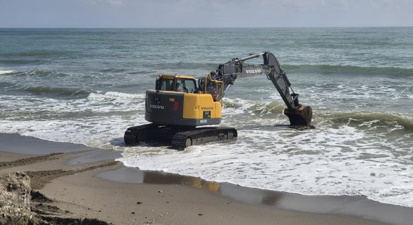 El Gobierno central inicia la segunda fase de las obras de emergencia en cuatro playas de la provincia de Málaga