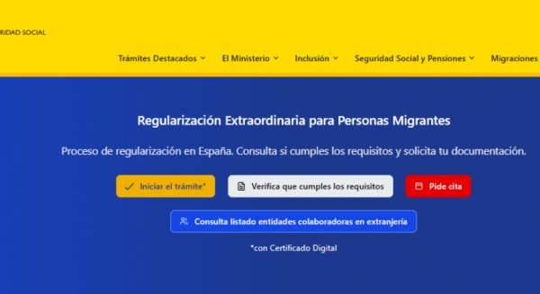 El Gobierno habilita un portal web específico para informar y gestionar el proceso de regularización extraordinaria