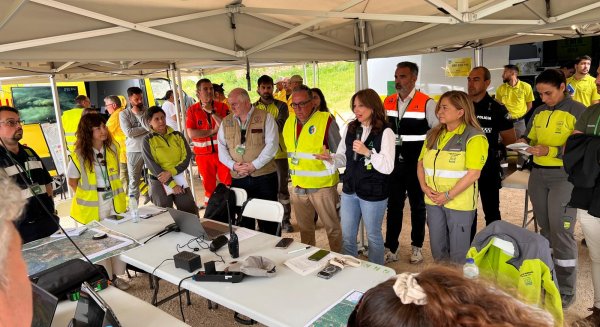 La Junta realiza un simulacro de incendio forestal en Gaucín para evaluar los mecanismos de respuesta ante emergencias