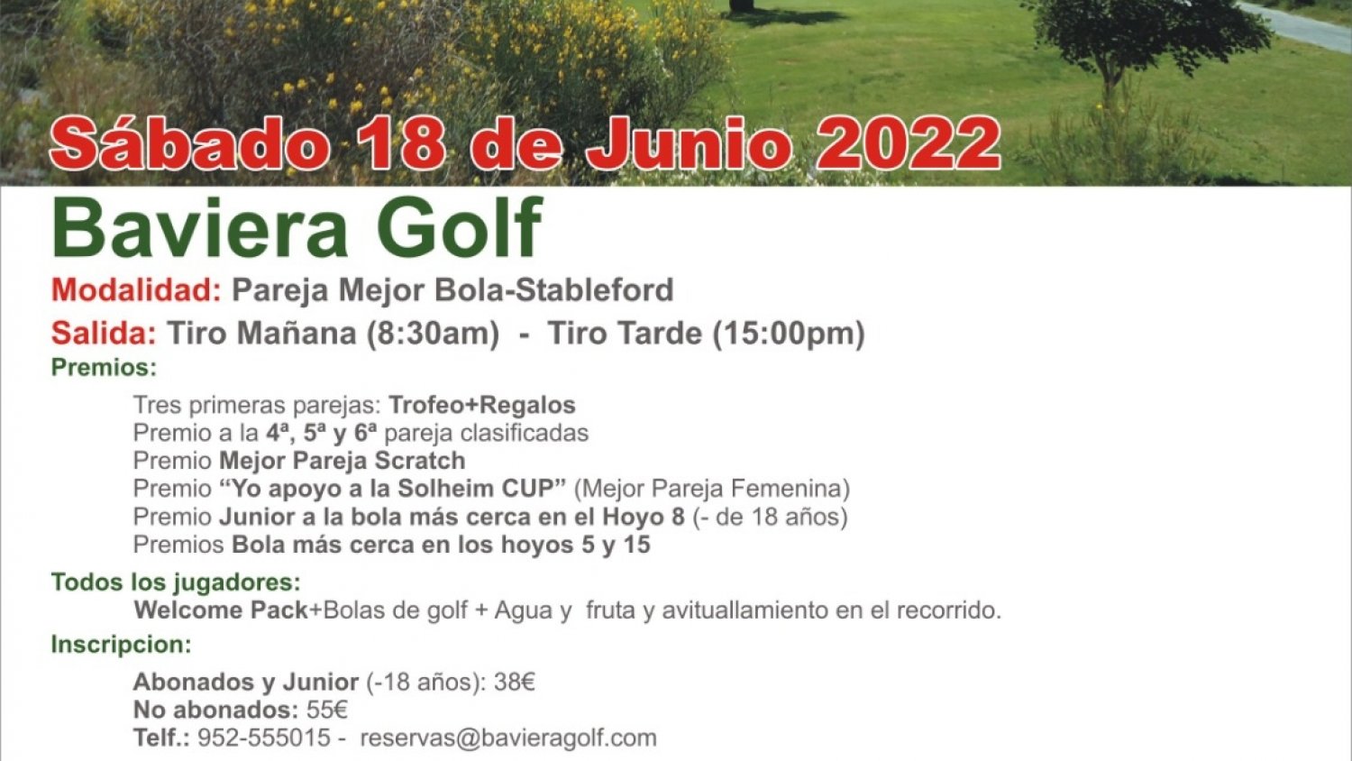 Rincón de la Victoria apoya el II Torneo de Golf Costa del Sol Oriental-Axarquía a beneficio de la AECC