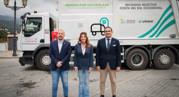 La Mancomunidad de la Costa del Sol incorpora tres camiones híbridos para mejorar la recogida de papel y envases