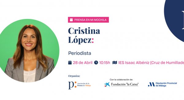 La periodista Cristina López acerca la realidad de la televisión al alumnado del IES Isaac Albéniz