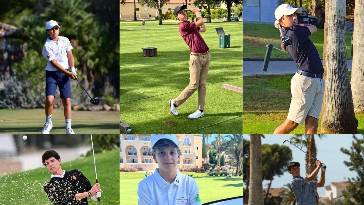 Seis jugadores del Guadalhorce Club de Golf se clasifican para el Campeonato de España sub 16
