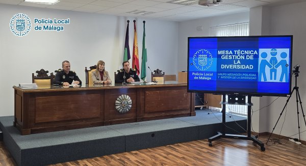 La Policía Local de Málaga celebra la cuarta Mesa Técnica de Gestión de la Diversidad para abordar nuevos retos sociales