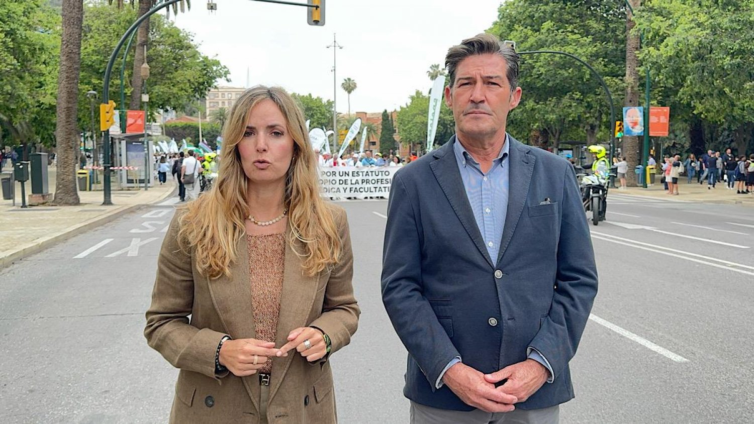 Yolanda Gómez apoya la huelga de médicos en Málaga y critica el deterioro de la sanidad pública andaluza