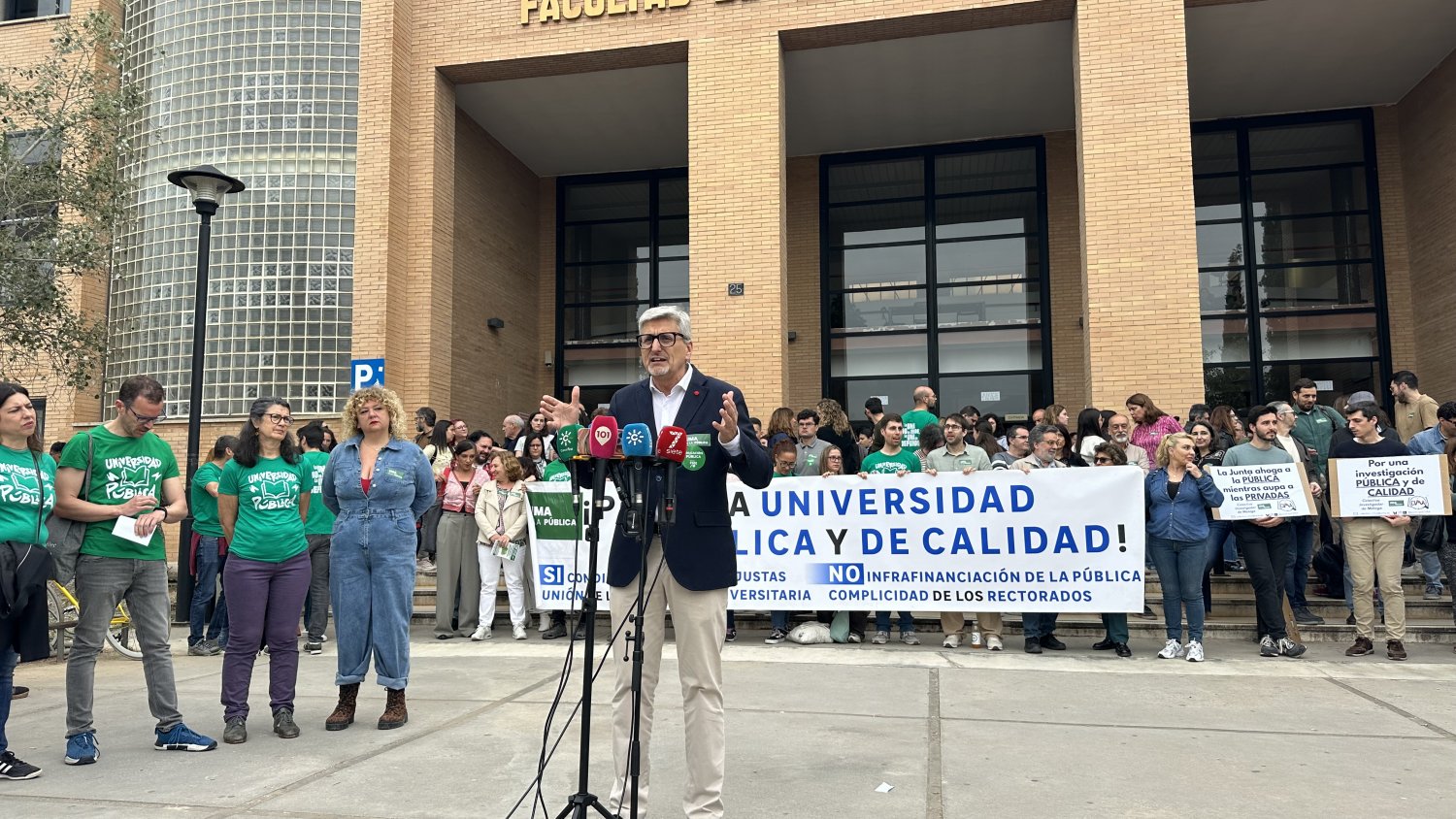 Josele Aguilar se compromete a devolver la dignidad a la universidad pública de Málaga frente al deterioro de la Junta