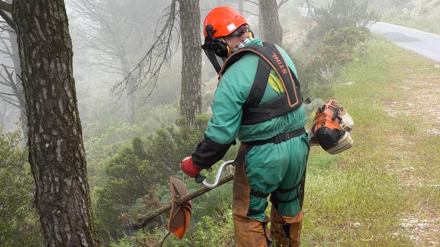 Mijas intensifica la limpieza y poda de su sierra para prevenir incendios ante la llegada del verano