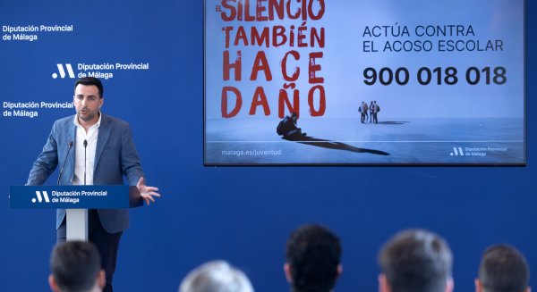 La Diputación de Málaga lanza la campaña 'El silencio también hace daño' para combatir el acoso escolar en la provincia