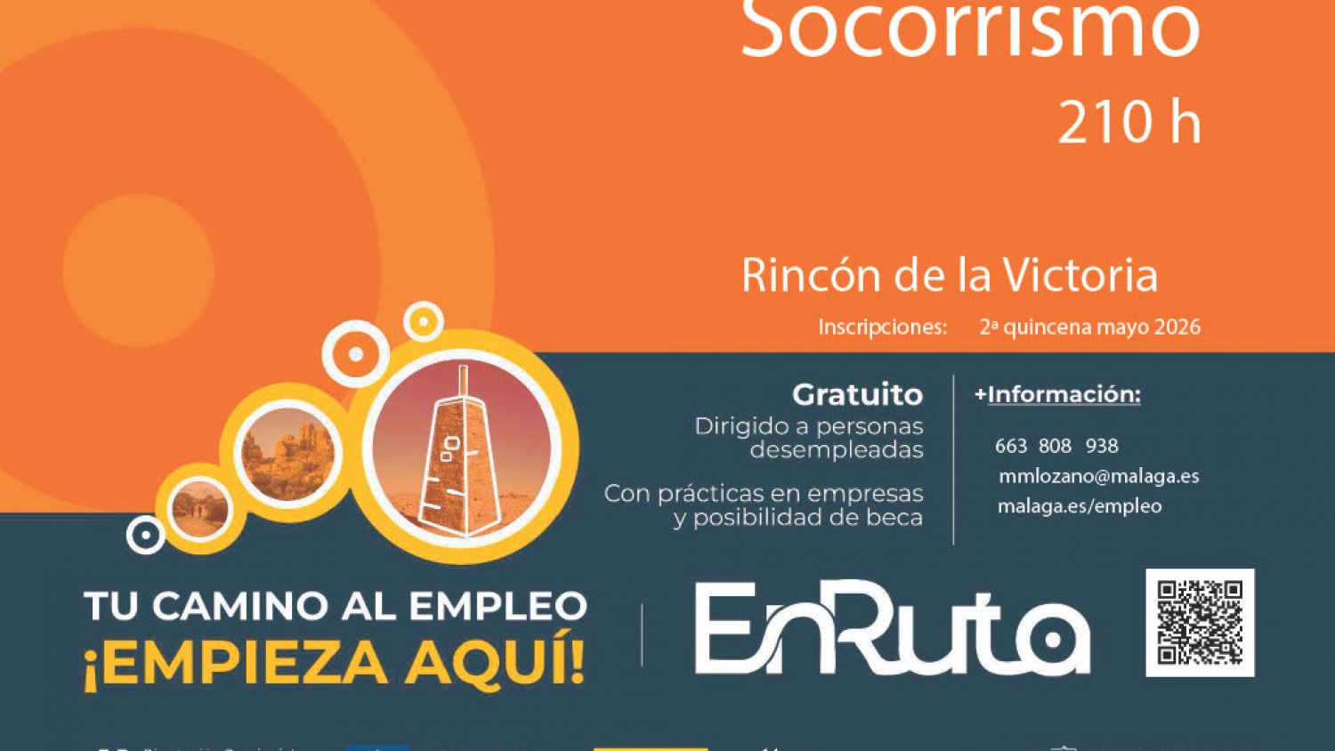 Rincón de la Victoria ofrece un curso gratuito de socorrismo para personas desempleadas con 15 plazas disponibles