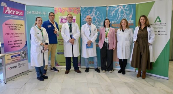 La unidad de asma grave del Hospital Clínico de Málaga recibe la certificación de excelencia de la SEPAR
