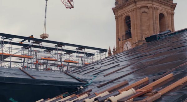 La Catedral de Málaga comienza las obras del frontón para culminar su fachada principal