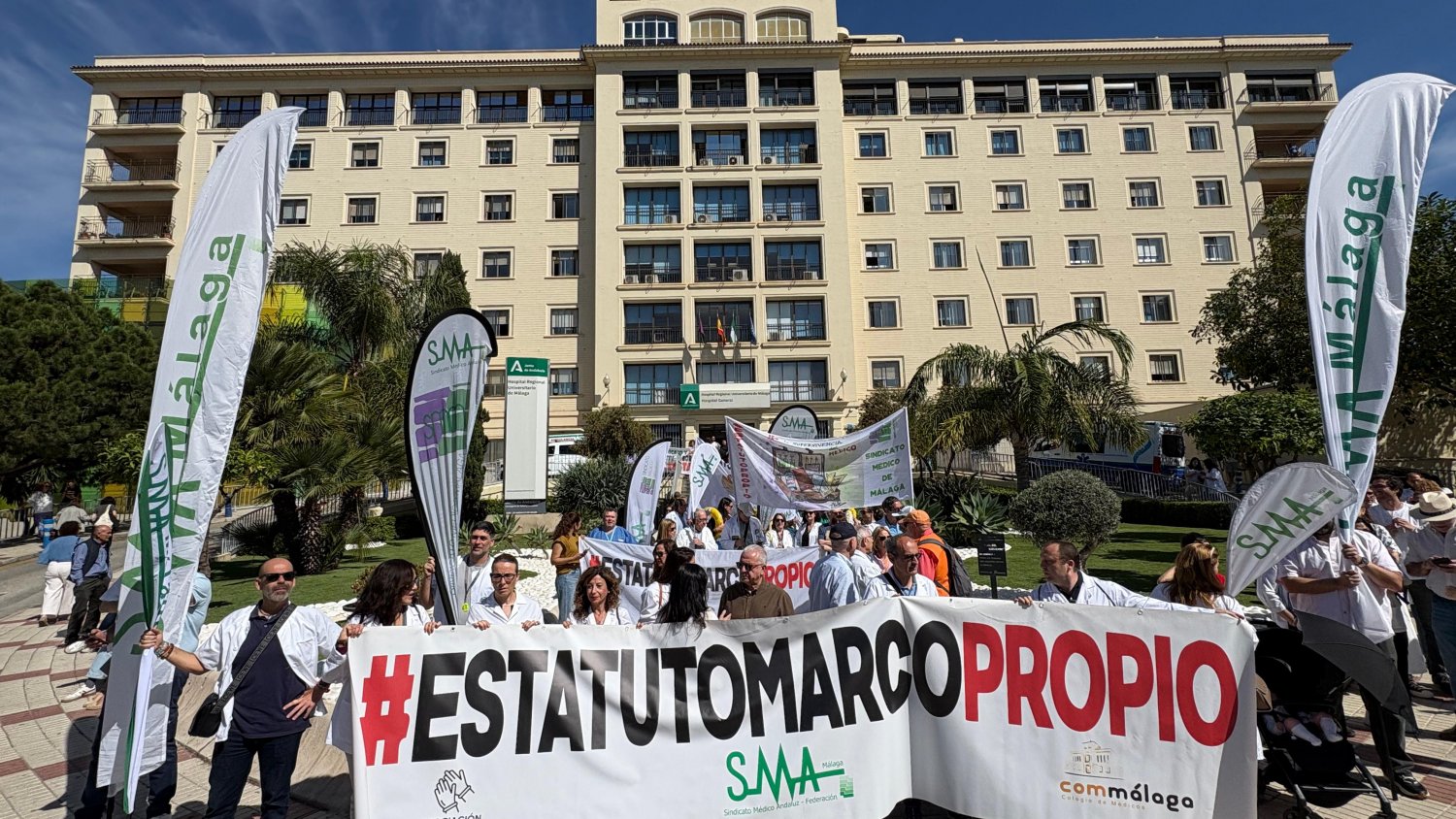 Más del 50% de los médicos secundan el primer paro de esta semana de mayo en Málaga