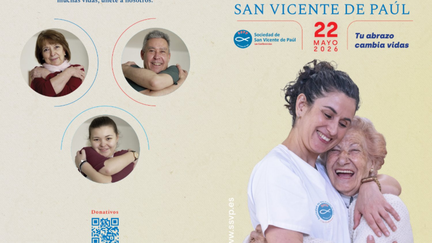 La Sociedad de San Vicente de Paúl impulsa en Málaga la campaña “Tu abrazo cambia vidas” con diversas actividades