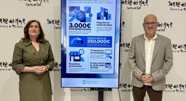 Vélez-Málaga abre ayudas de 250.000 euros para comercios afectados por obras públicas