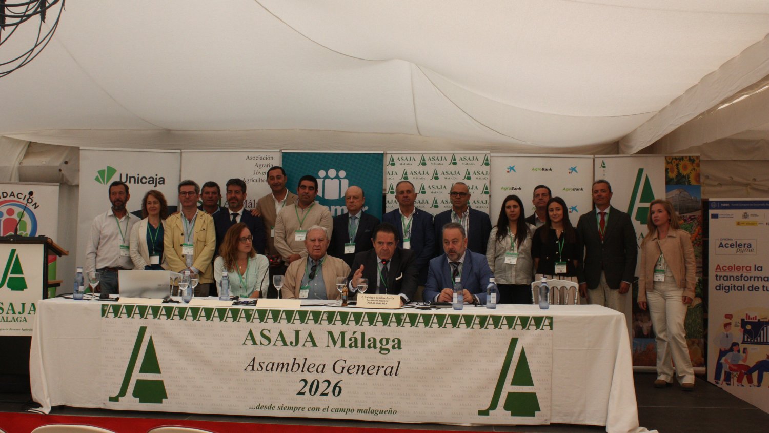 ASAJA Málaga reelige por aclamación a Baldomero Bellido y renueva su dirección para reforzar la defensa del campo