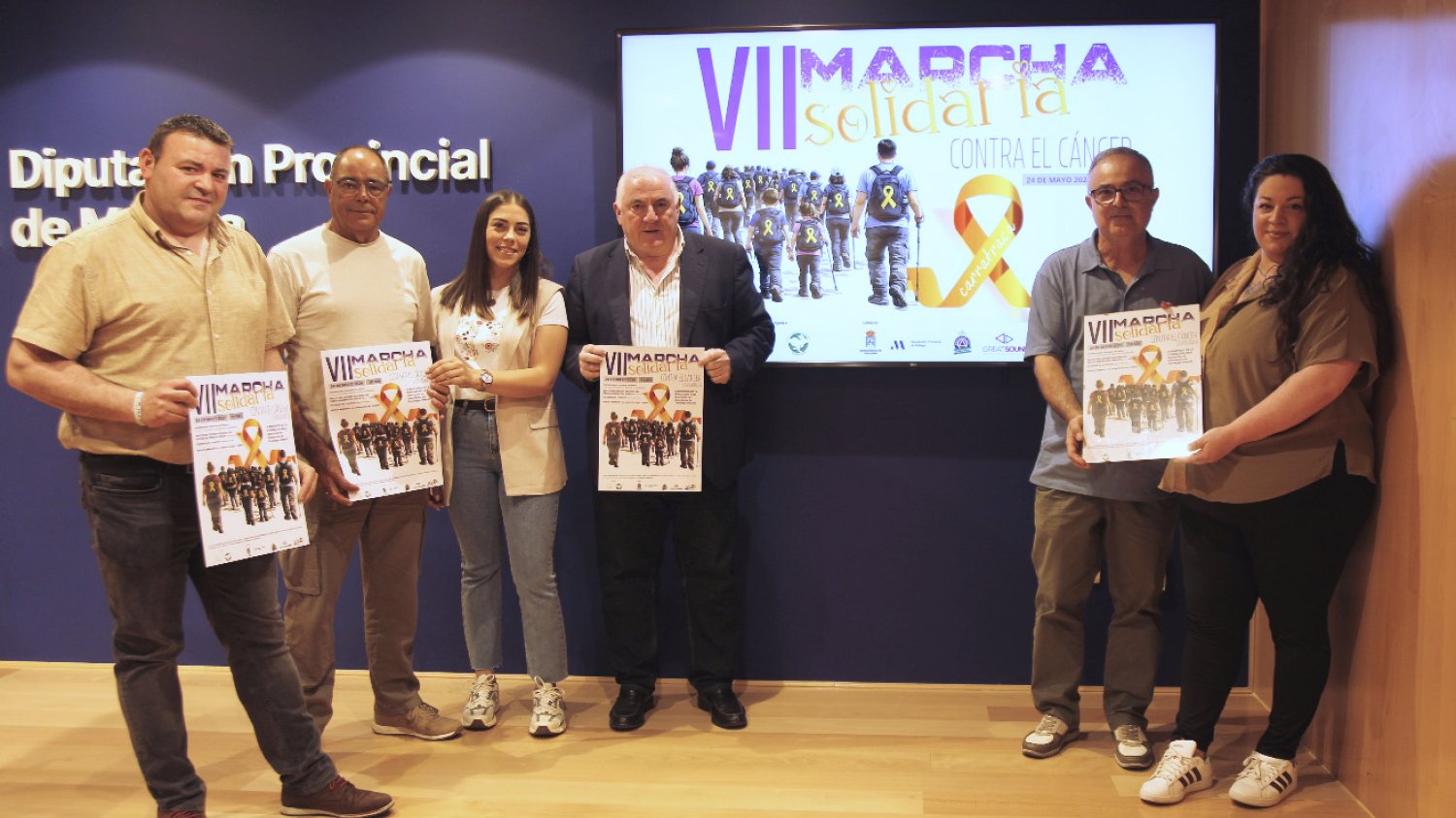 La Diputación de Málaga participa en la VII Marcha Solidaria contra el Cáncer de Carratraca