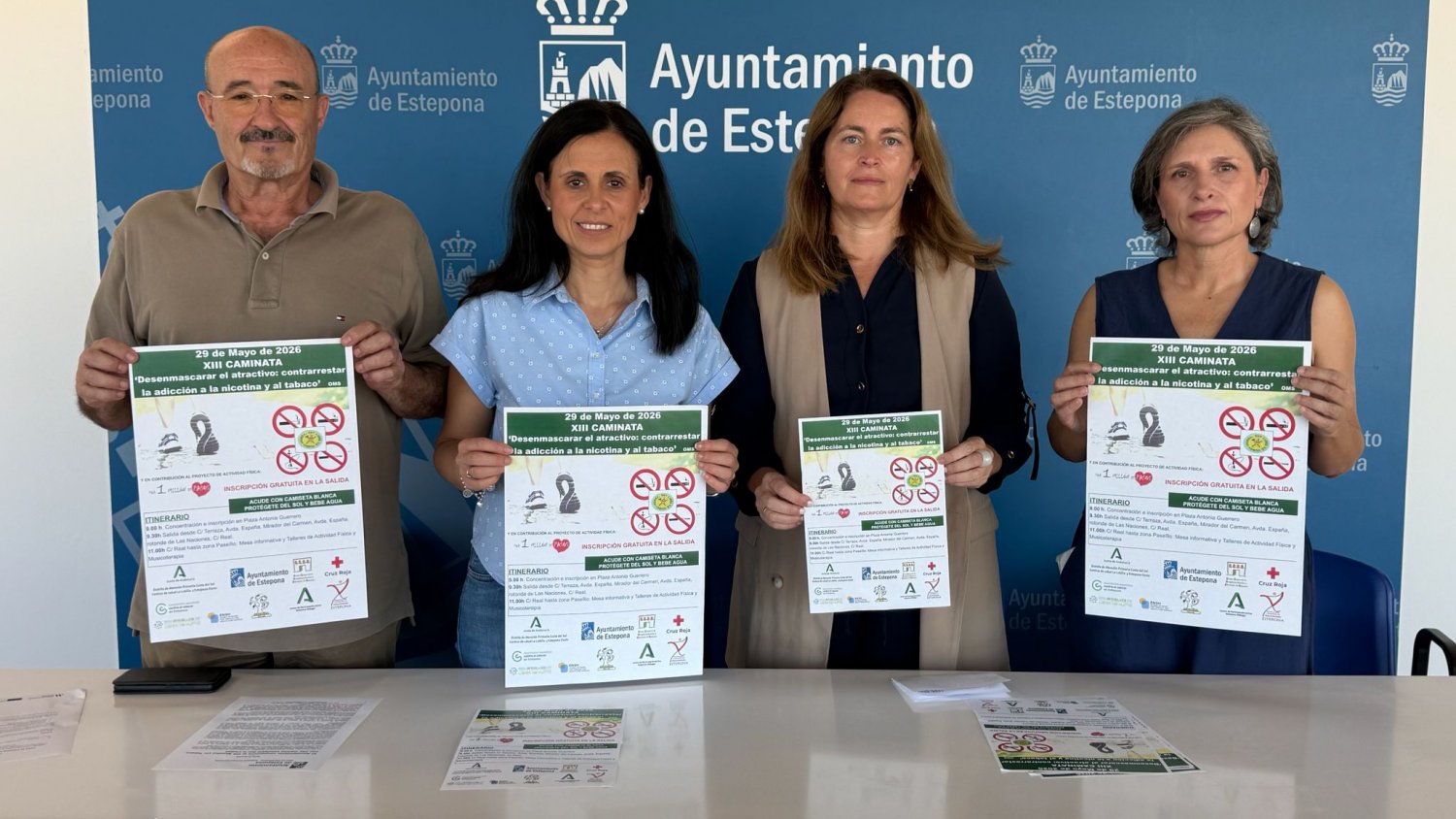 El Ayuntamiento de Estepona conmemora el Día Mundial sin Tabaco con una marcha saludable por la ciudad