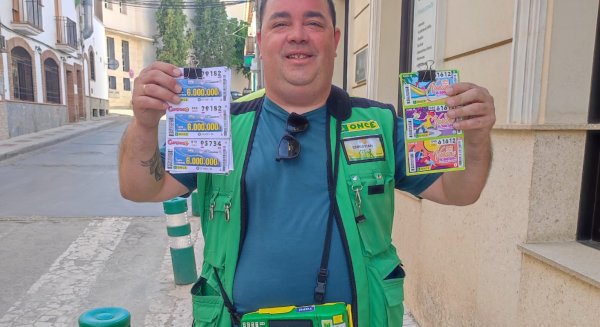 Un premio de la ONCE reparte 350.000 euros en Antequera