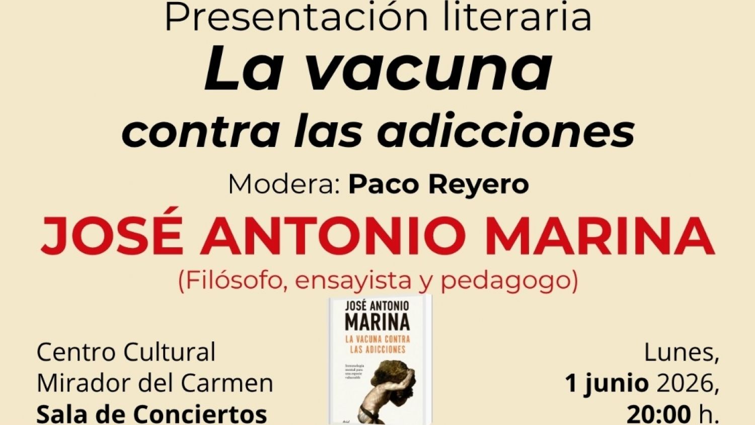 El filósofo y pedagogo José Antonio Marina presenta su libro ‘La vacuna contra las adicciones’ en Estepona