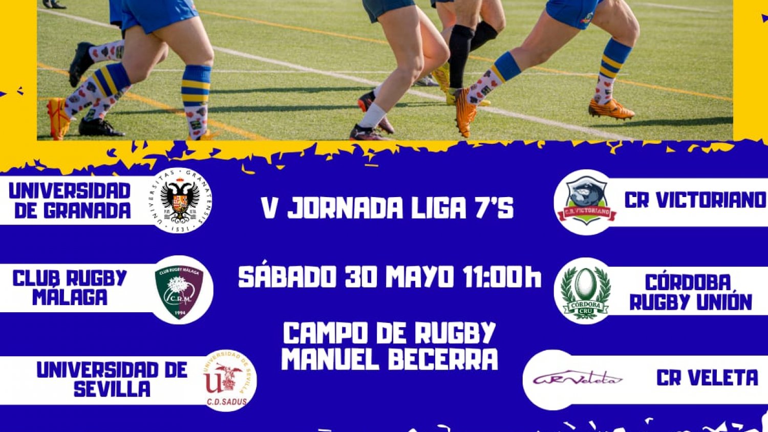 Rincón de la Victoria recibe la gran final del Campeonato Andaluz de Rugby Femenino 7’S
