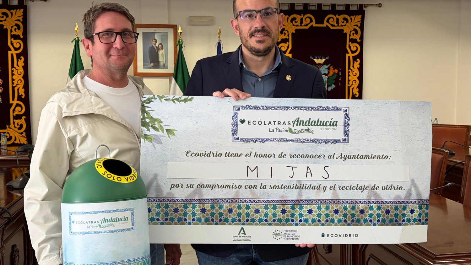 Mijas acoge el reconocimiento ‘Ecolólatras Andalucía’ tras lograr la mejor puntuación de la provincia de Málaga