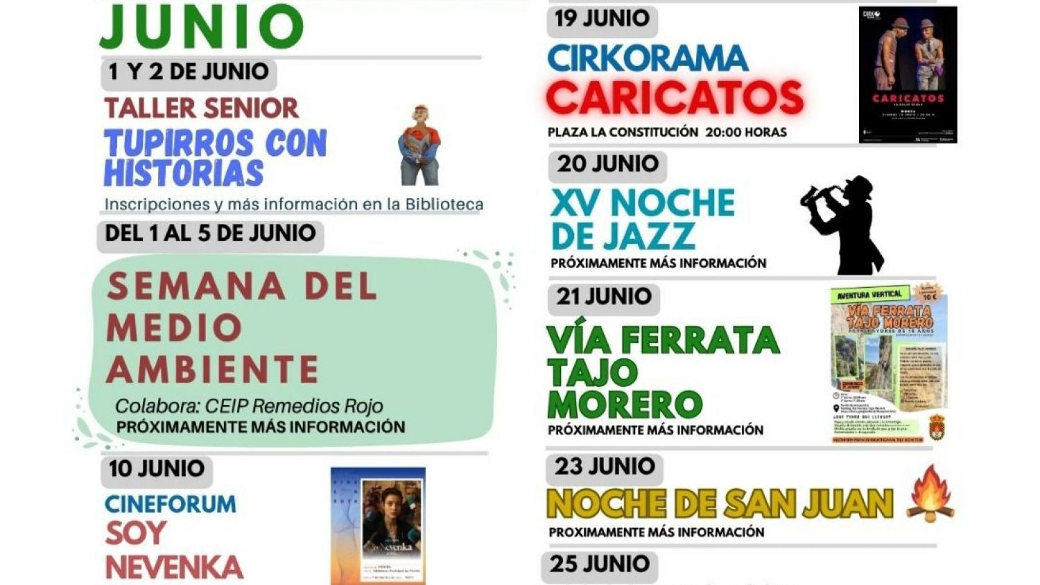 El Ayuntamiento de Monda presenta una intensa programación cultural para el mes de junio con más de 15 actividades