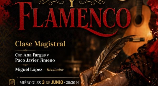 La asociación ‘El Patio’ brinda mañana la Clase Magistral ‘Poemas y Flamenco’ en el Centro Cultural Padre Manuel