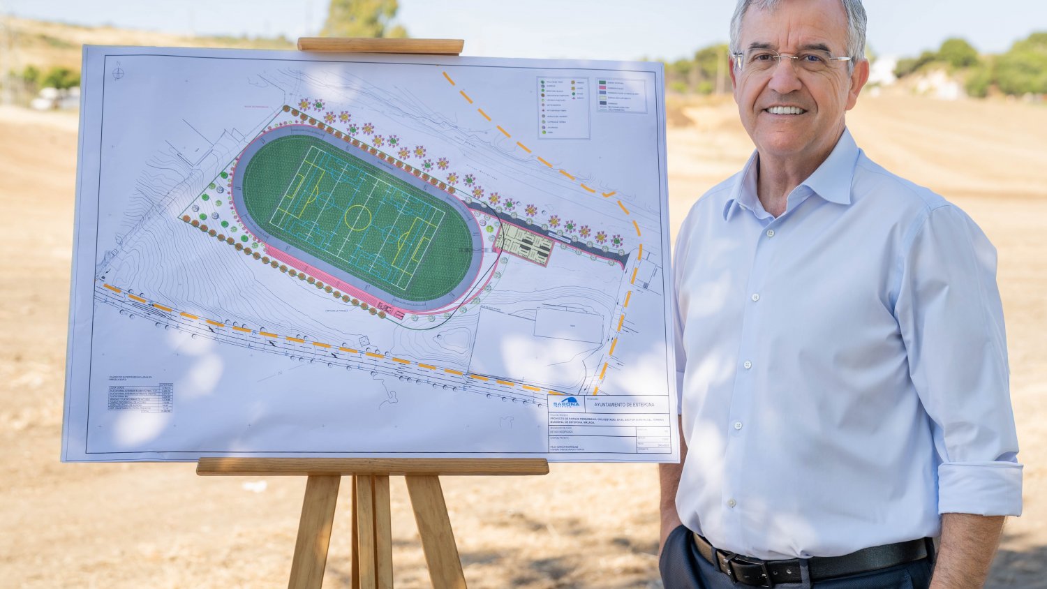 Estepona comienza la construcción de un velódromo, que incluye campo de fútbol 11 y las primeras instalaciones de rugby en la ciudad