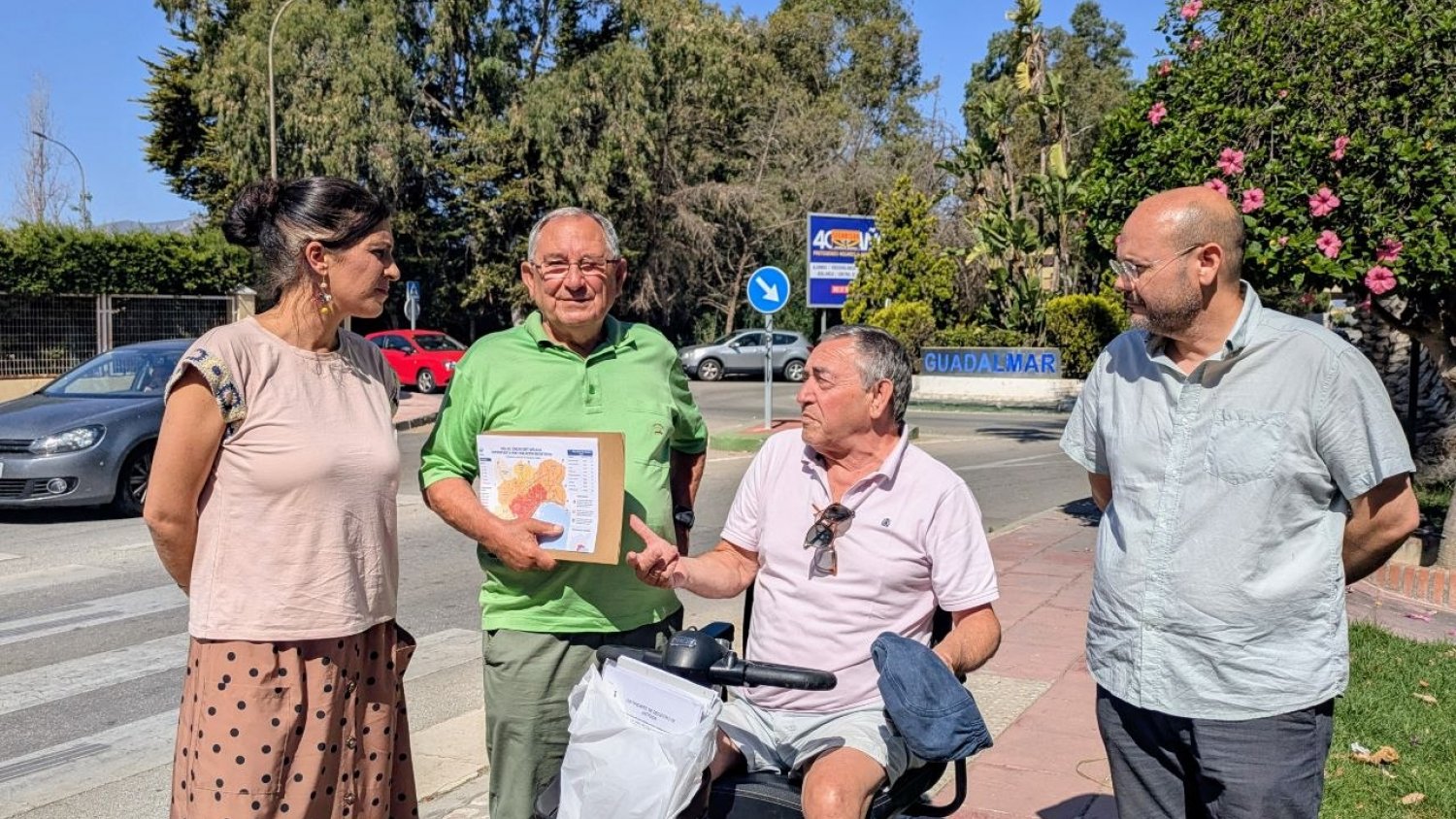 Morillas denuncia el “atasco” en Guadalmar y exige un plan integral de movilidad y aparcamientos disuasorios