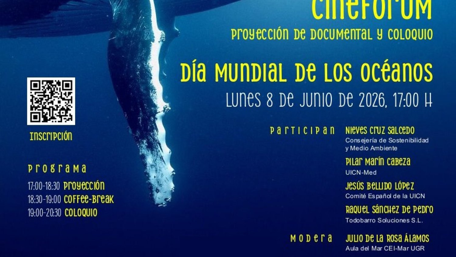 La UNIA proyecta el documental Océanos en la Sede Tecnológica de Málaga