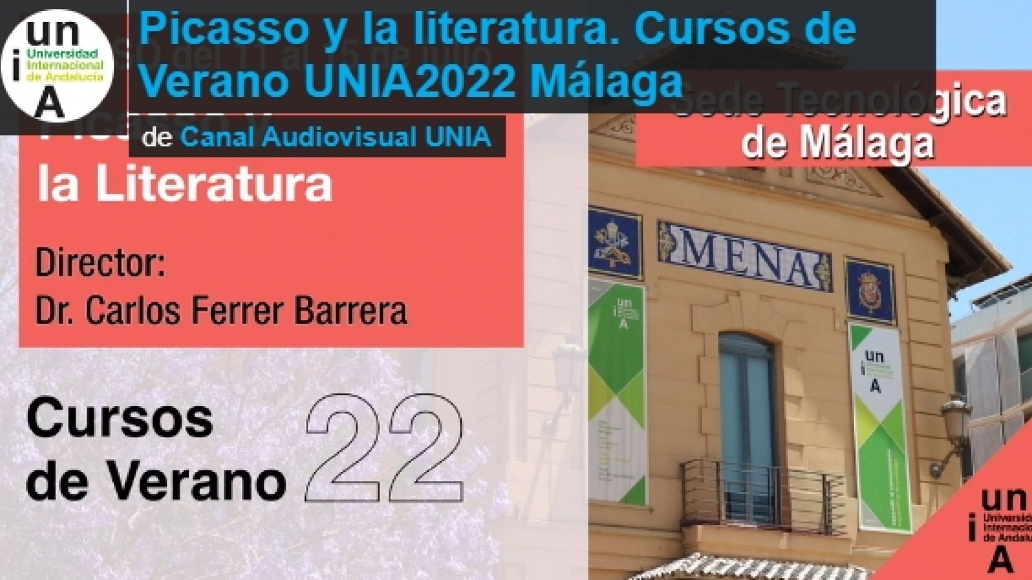 La Sede Tecnológica de Málaga analiza en un Curso de Verano la relación de Picasso con la literatura