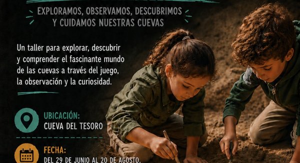 Los pequeños del Rincón de la Victoria se convertirán este verano en arqueólogos y espeleólogos en la Cueva del Tesoro