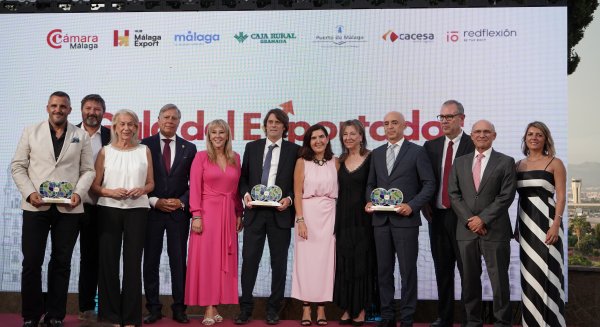 La Cámara de Comercio de Málaga reconoce el impulso internacional de las empresas malagueñas en la I Gala del Exportador