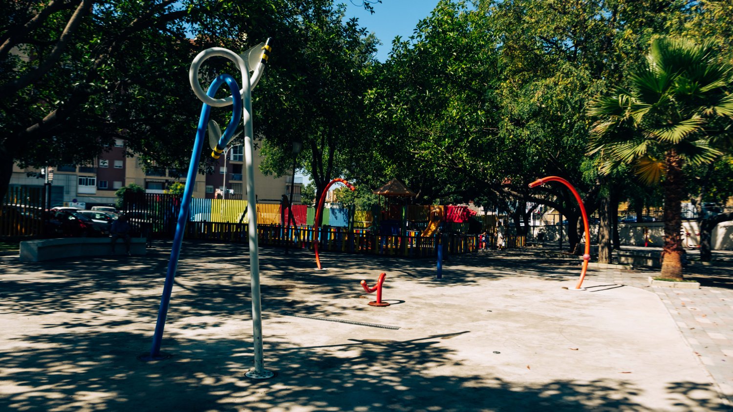 Marbella comienza el área acuática infantil de la barriada de Plaza de Toros tras finalizar los trabajos higiénico-sanitarios