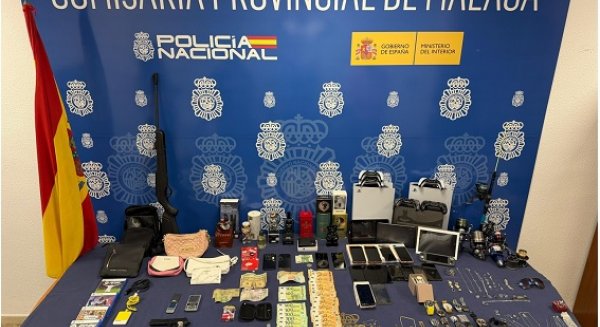 Desarticulado en Málaga un grupo criminal especializado en la comisión de robos con fuerza en domicilios habitados