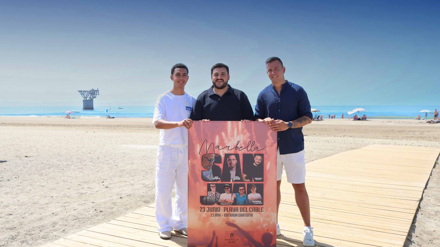La Noche de San Juan de Marbella contará con las actuaciones de José Rodríguez, Mikel Lombarte, Cristian White y Rumba Canalla