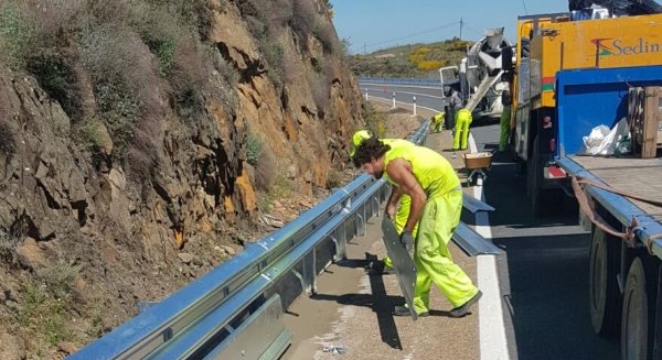 La Junta destina 1.647.396 euros a Málaga para mejorar la señalización y barreras viarias