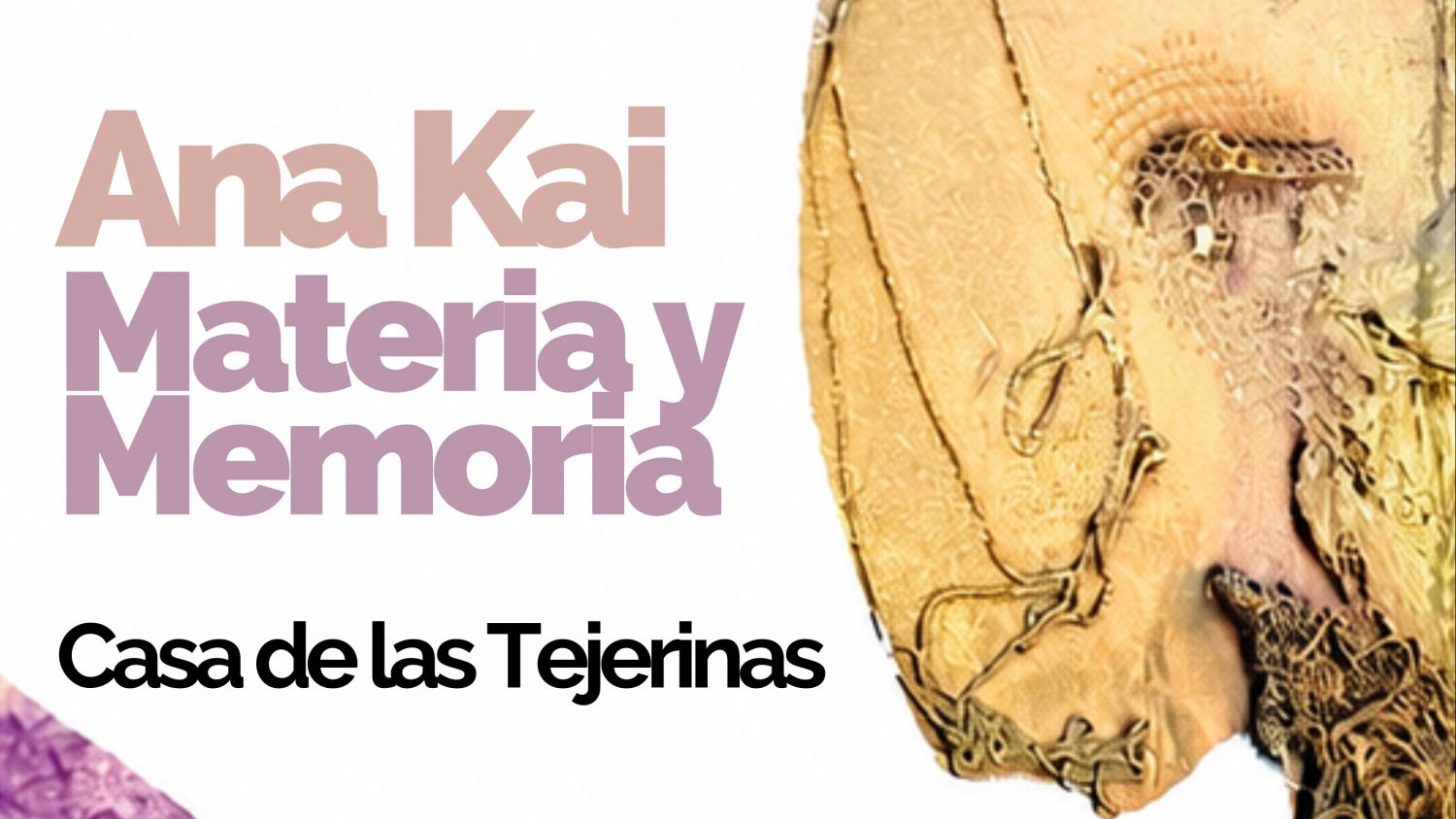 La artista madrileña Ana Kai presenta la obra pictórica ‘Materia y Memoria’ en la Casa de las Tejerinas 
