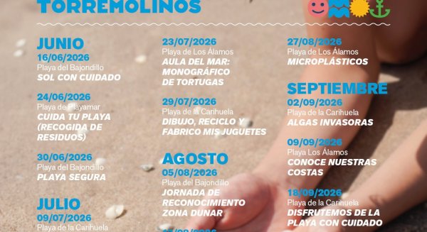 Aulas estivales en las playas de Torremolinos para fomentar la conciencia ambiental