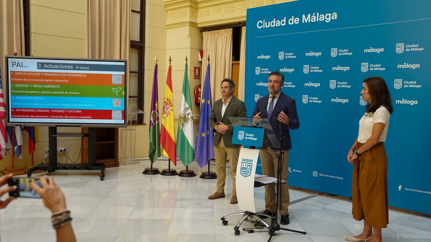 Arranca el plan Conecta_Málaga con intervenciones en Centro-Norte, Las Flores y Cruz del Humilladero