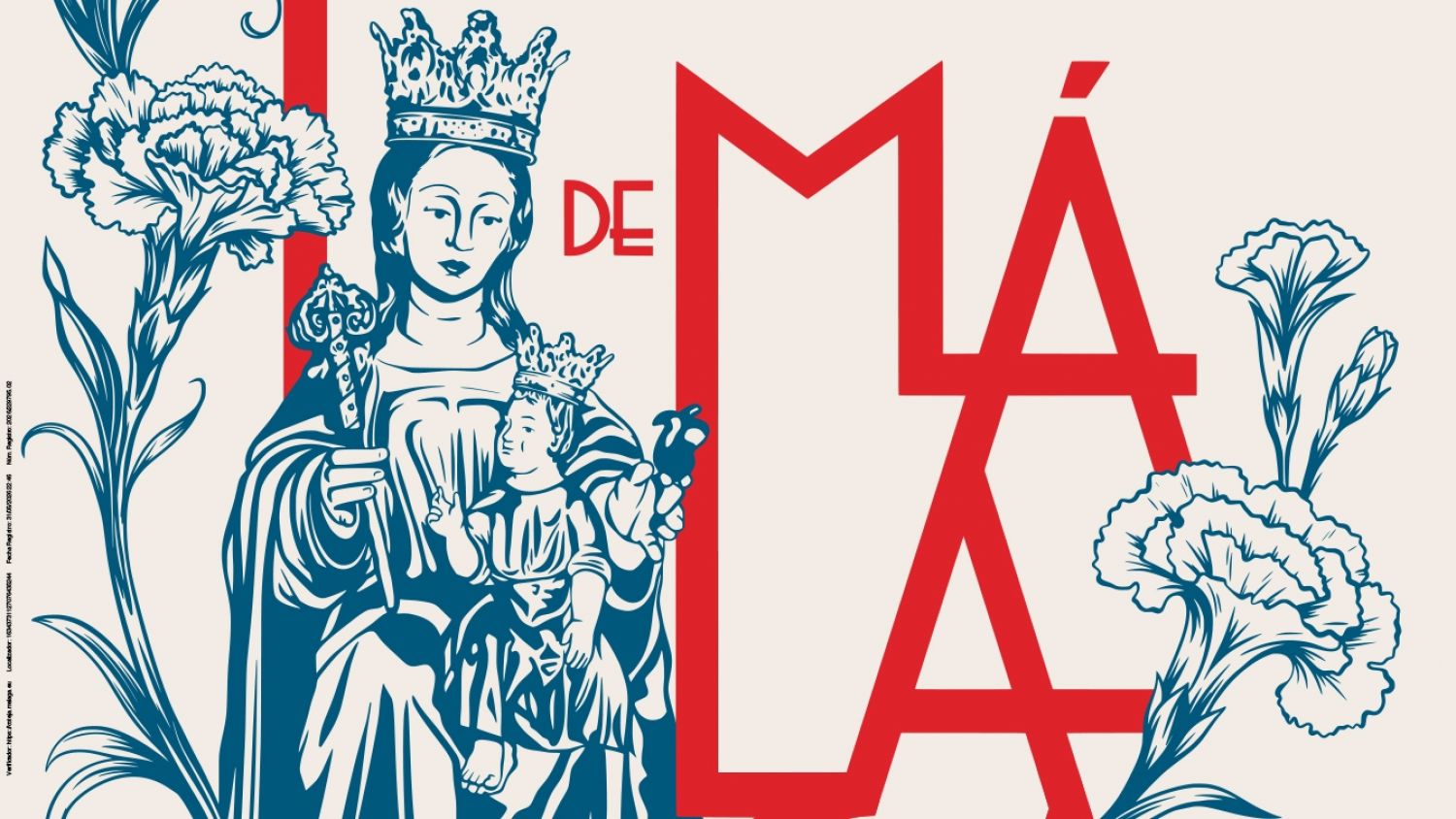 'Flores para la Victoria', de Patricia Castro Bohórquez, elegido como el cartel oficial de la Feria de Málaga 2026 