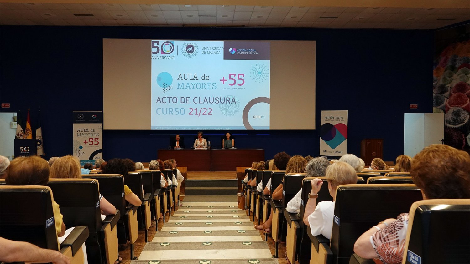 UMA.- La universidad clausura la XXVIII edición del Aula de Mayores