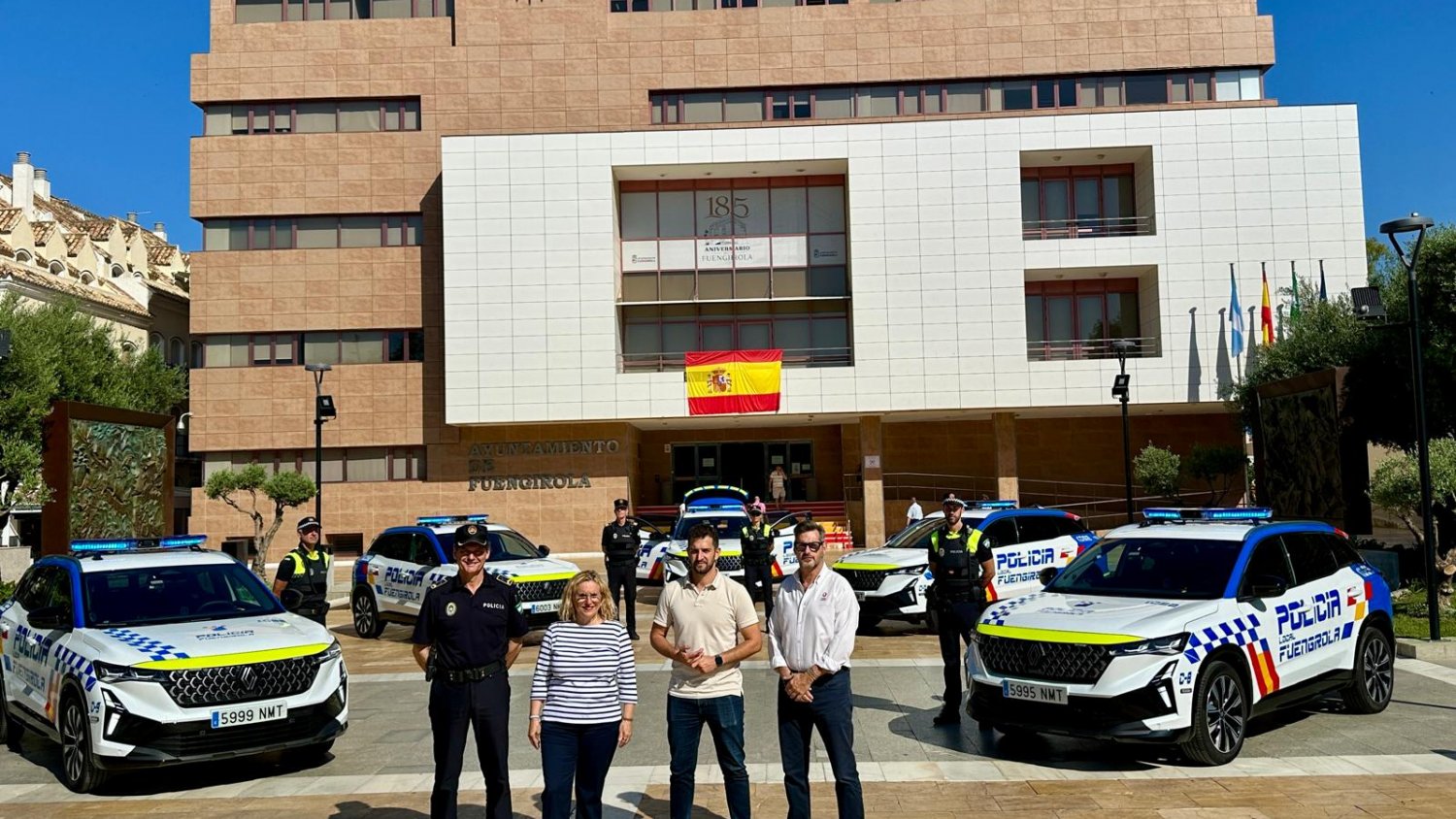 La Policía Local de Fuengirola añade cinco nuevos todoterrenos híbridos a su flota de vehículos patrulla