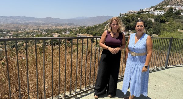 El PSOE critica el “peligroso” estado del Vial Sur de Mijas Pueblo por la falta de desbroce 