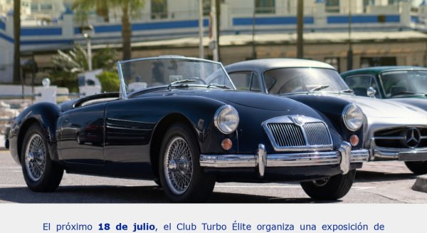 El Puerto Deportivo de Estepona recibe una exposición de coches clásicos el 18 de julio